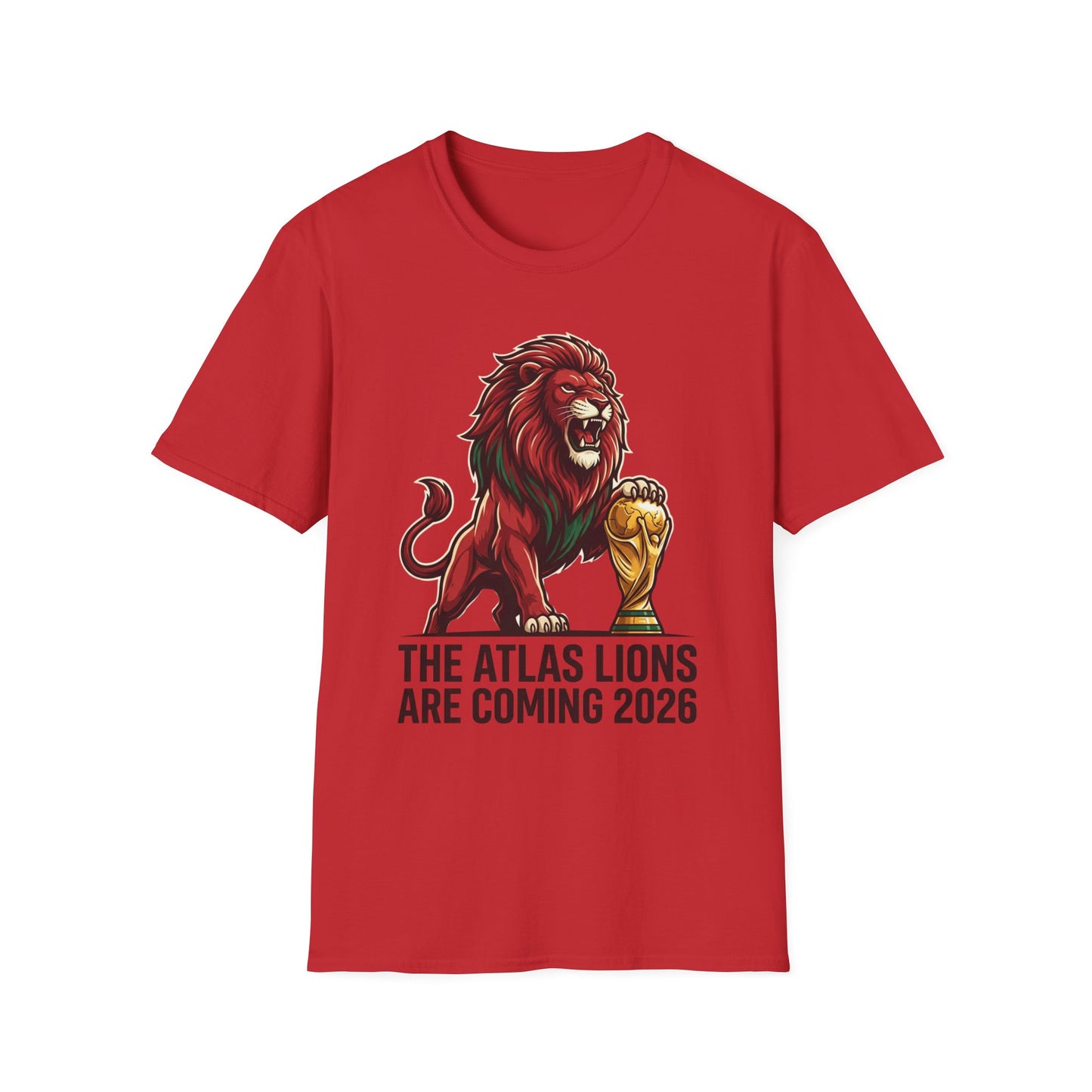Atlas Lions 2026 World Cup T-Shirt — 'The Atlas Lions Are Coming 2026' Soccer Fan Tee