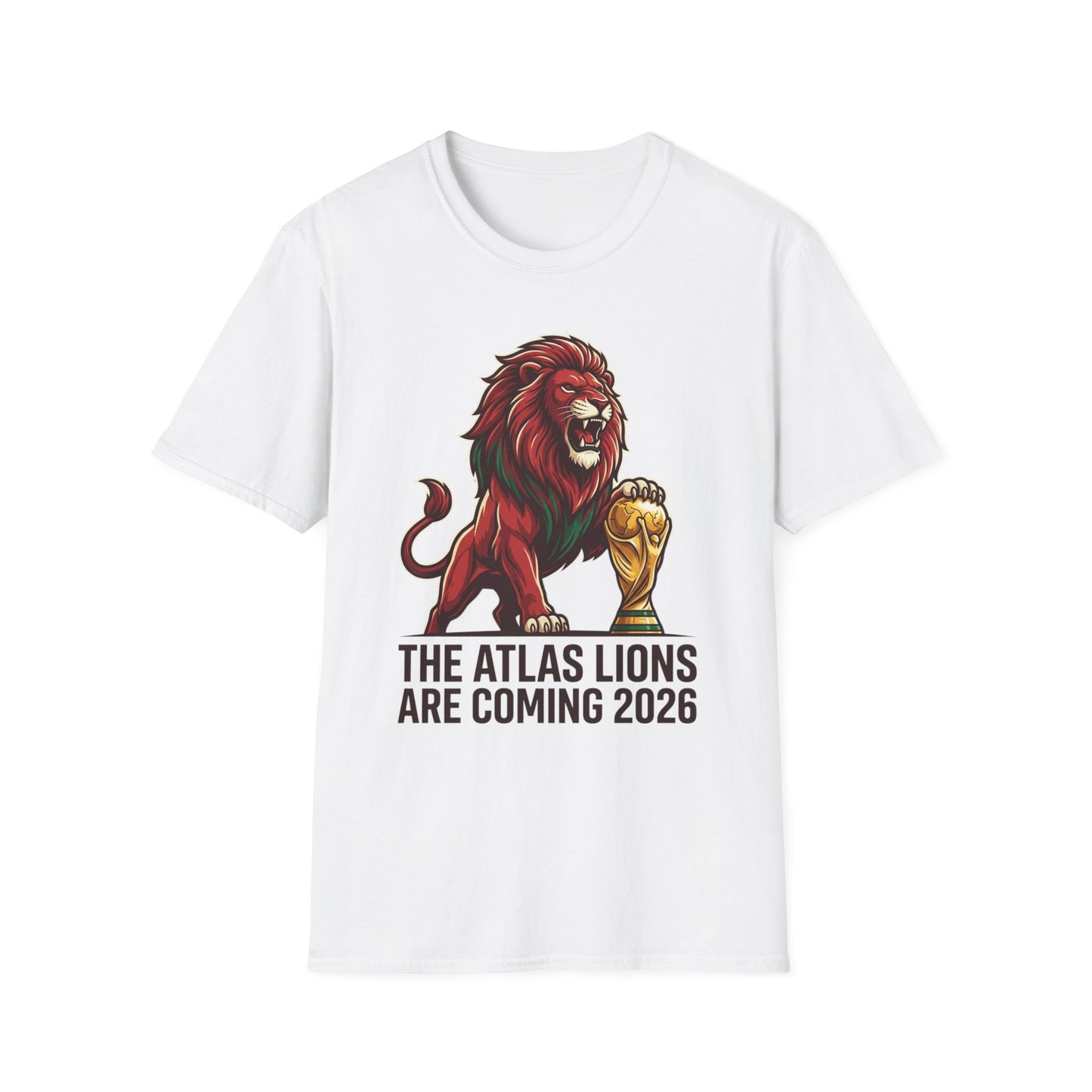 Atlas Lions 2026 World Cup T-Shirt — 'The Atlas Lions Are Coming 2026' Soccer Fan Tee